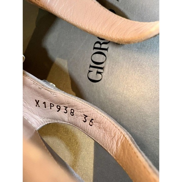 Giorgio Armani Stiletto Heels 36 N Pink Taupe Snake X1P938 - Picture 3 of 8